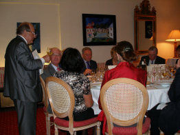 Paul Bouchard explaining some finer points at Atlantic Dinner 2007