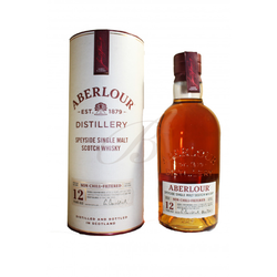 Aberlour, Single Speyside Malt Scotch Whisky,  Non-Chill Filtered, 12 years old, 48% click to enlarge